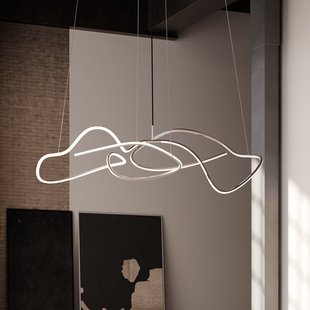 Ghost LED hanglamp, 155 cm, chroom 101 COPENHAGEN - Woonkamer - Designer - Aluminium - 1 lamp