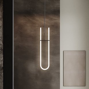 Curve LED hanglamp, wit/brons, 70 cm 101 COPENHAGEN - Woonkamer - Designer - Aluminium - 1 lamp