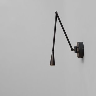 SNAKE wandlamp, zwart, metaal, G9 101 COPENHAGEN - Woonkamer - Designer - Aluminium - 1 lamp