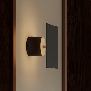 Chameleon LED wandlamp, zwart, 9 cm 101 COPENHAGEN - Woonkamer - Designer - Aluminium - 1 lamp