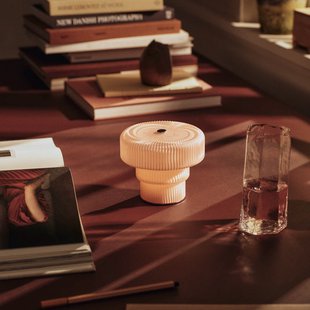 Ripple draagbare tafellamp, rosé, 10 cm, glas ferm LIVING - Woonkamer - 1 lamp