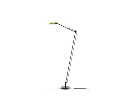 Berenice vloerlamp, zwart, kop geel Luceplan - Woonkamer - Designer - Metaal - 1 lamp