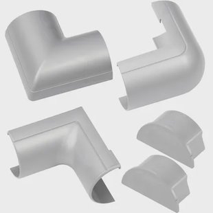 D-line Verbindingen Set Clip-over Voor Kabelgoot 50x25mm Aluminium Optiek