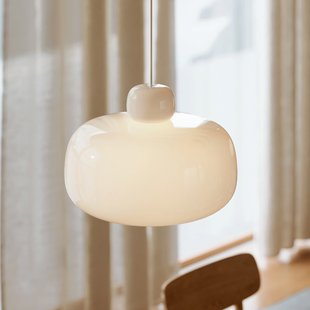 Stone hanglamp, Ø 36 cm, opaalglas Woud - Keuken - Designer - 1 lamp