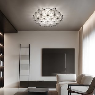 C'EST LA VIE plafondlamp, zwart, Ø 71 cm, 3-lamps C'EST LA VIE Slamp - Woonkamer - Designer - Kunststof - Zonder afstand