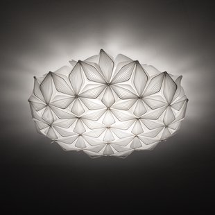 C'EST LA VIE plafondlamp, wit, Ø 71 cm, 3-lamps C'EST LA VIE Slamp - Woonkamer - Designer - Kunststof - Zonder afstand