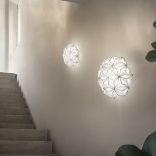 C'EST LA VIE plafondlamp, wit, Ø 34 cm, 2-lamps C'EST LA VIE Slamp - Woonkamer - Designer - Kunststof - Zonder afstand