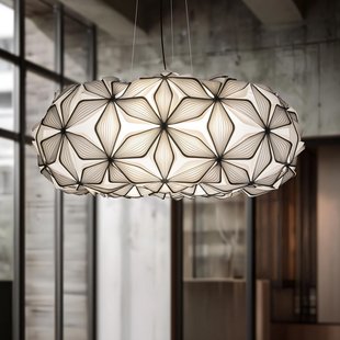 C'EST LA VIE hanglamp zwart/kabel zwart, Ø70 cm C'EST LA VIE Slamp - Woonkamer - Designer - Kunststof - Met lampenkap