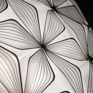 C'EST LA VIE hanglamp zwart/kabel transparant, Ø70 cm C'EST LA VIE Slamp - Woonkamer - Designer - Kunststof - Met lampenkap