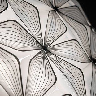 C'EST LA VIE hanglamp zwart/kabel zwart, Ø53 cm C'EST LA VIE Slamp - Woonkamer - Designer - Kunststof - Met lampenkap