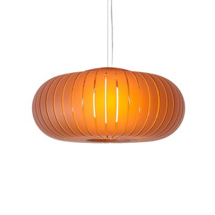 Hanglamp Teresa Frozen, amber, Ø 50 cm, E27 Kartell - Woonkamer - Designer - Kunststof - 1 lamp