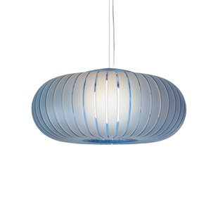 Hanglamp Teresa Frozen, hemelsblauw, Ø 50 cm, E27 Kartell - Woonkamer - Designer - Kunststof - 1 lamp