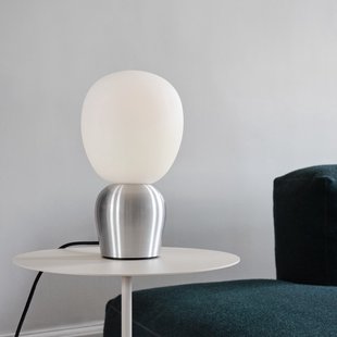Buddy tafellamp, zilver, metaal/glas, hoogte 33,5 cm Belid - Woonkamer - Designer - Bol