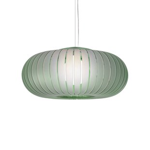 Hanglamp Teresa Frozen, saliegroen, Ø 50 cm, E27 Kartell - Woonkamer - Designer - Kunststof - 1 lamp