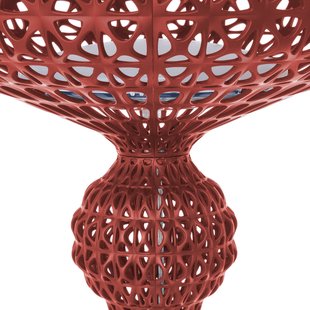 LED vloerlamp Kabuki, bordeauxrood, 166 cm, dimbaar Kartell - Woonkamer - Designer - Kunststof - 1 lamp