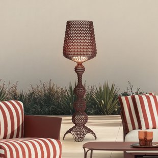 LED buiten vloerlamp Kabuki, rood, IP44, dimbaar Kartell - Designer - Kunststof - 1 lamp