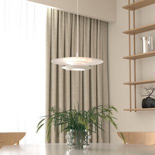 Eclipse hanglamp, Ø 43 cm, wit, metaal, G9 Belid - Woonkamer - Designer - 1 lamp