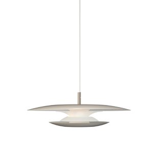 Eclipse hanglamp, Ø 43 cm, grijs, metaal, G9 Belid - Woonkamer - Designer - 1 lamp