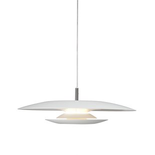 Eclipse hanglamp, Ø 48 cm, wit, metaal, G9 Belid - Woonkamer - Designer - 1 lamp