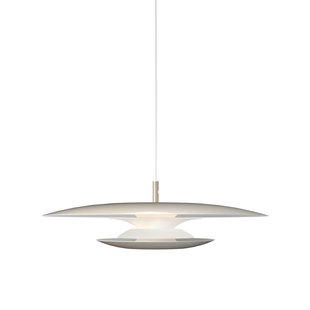 Eclipse hanglamp, Ø 48 cm, grijs, metaal, G9 Belid - Woonkamer - Designer - 1 lamp
