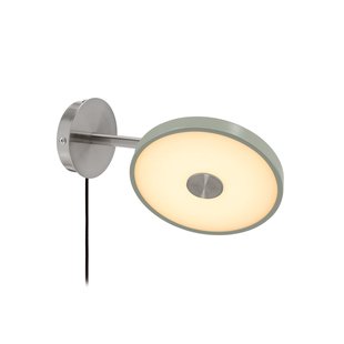 Asteria Short LED wandlamp, olijfgroen, stalen stekker UMAGE - Woonkamer - Designer - Metaal - 1 lamp