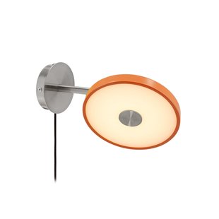 Asteria Short LED wandlamp, oranje, staal, stekker UMAGE - Woonkamer - Designer - Metaal - 1 lamp