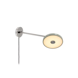 Asteria Long LED wandlamp, olijfgroen, staal, stekker UMAGE - Woonkamer - Designer - Metaal - 1 lamp