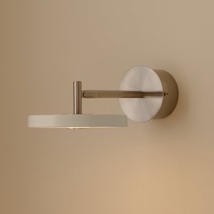 Asteria Short LED wandlamp, grijs, staal, vaste aansluiting UMAGE - Woonkamer - Designer - Metaal - 1 lamp