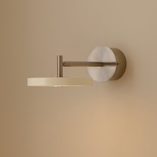 Asteria Short LED wandlamp, wit, staal, vaste aansluiting UMAGE - Woonkamer - Designer - Metaal - 1 lamp