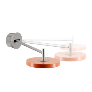 Asteria Long LED wandlamp, oranje, staal, vaste aansluiting UMAGE - Woonkamer - Designer - Metaal - 1 lamp