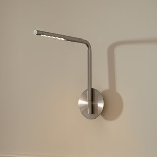 Omni Pivot LED wandlamp, staalkleurig, dimbaar UMAGE - Slaapkamer - Designer - Aluminium - 1 lamp