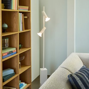 SET vloerlamp lichtgrijs hoogte 160 cm 2-lamps Hübsch - Woonkamer - Modern - Metaal - Meerdere lampen