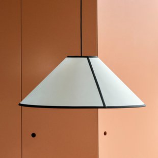 Ava hanglamp, Ø 60 cm, wit/zwart, E27 HAY - Woonkamer - Designer - Kunststof - 1 lamp