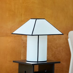 Ava tafellamp, hoogte 32 cm, wit/zwart, E27 HAY - Woonkamer - Designer - Kunststof - 1 lamp