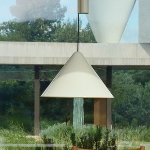 Compass hanglamp, wit, Ø 43 cm, in hoogte verstelbaar HAY - Woonkamer - Designer - Aluminium - 1 lamp