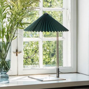 Matin LED tafellamp, groen/staal, hoogte 38 cm HAY - Woonkamer - Designer - Stof - 1 lamp
