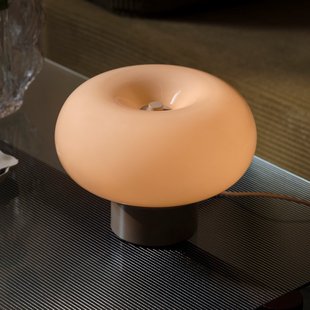Malti tafellamp, glas, beige, Ø 27,5 cm, E27 Nordlux - Woonkamer - 1 lamp
