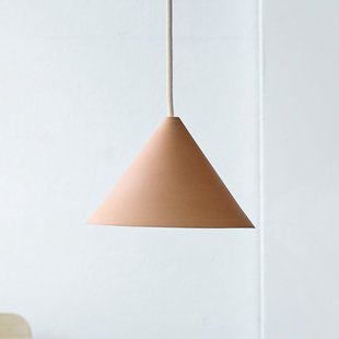 Ceramic Cone hanglamp beige, Ø19 cm, porselein, G9 Moebe - Woonkamer - Designer - Keramiek - 1 lamp