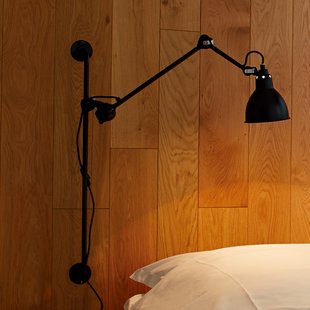 210 wandlamp zwart/zwart-koper 201 Round Lampe Gras - Woonkamer - Designer - Metaal - 1 lamp