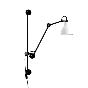 210 wandlamp zwart/wit 201 Round Lampe Gras - Woonkamer - Designer - Metaal - 1 lamp
