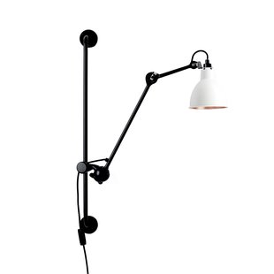 210 wandlamp zwart/wit/koper 201 Round Lampe Gras - Woonkamer - Designer - Metaal - 1 lamp