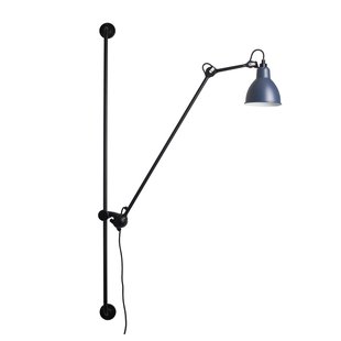214 wandlamp Round zwart/blauw 214 Round Lampe Gras - Woonkamer - Designer - Metaal - 1 lamp