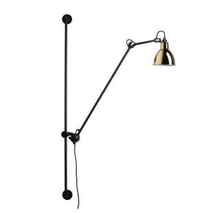 214 wandlamp Round zwart/messing 214 Round Lampe Gras - Woonkamer - Designer - Metaal - 1 lamp