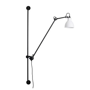 214 wandlamp Round zwart/wit polycarbonaat 214 Round Lampe Gras - Woonkamer - Designer - Metaal - 1 lamp