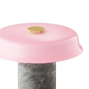 Trip No. 2 LED tafellamp op accu, marmer, glas DESIGN BY US - Balkon - Designer - Steen - 1 lamp