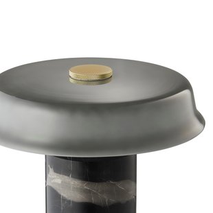 Trip No. 2 LED tafellamp op accu, marmer, glas DESIGN BY US - Balkon - Designer - Steen - 1 lamp