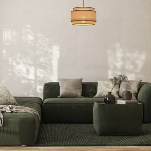 Milo hanglamp jamaica/zwart Ø 38 cm papier/metaal COREP - Woonkamer - Papier / Karton - Met lampenkap