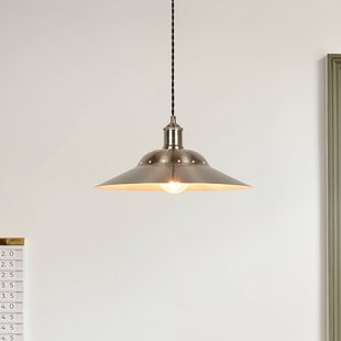 Louise hanglamp in aluminiumkleur Ø 38 cm COREP - Woonkamer - Metaal - Met lampenkap