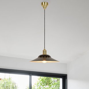 Louise hanglamp matzwart Ø 38 cm Honu COREP - Woonkamer - Metaal - Met lampenkap