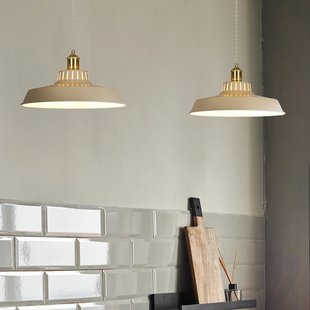 Thelma hanglamp ivoorkleurig Ø 38 cm COREP - Woonkamer - Metaal - Met lampenkap
